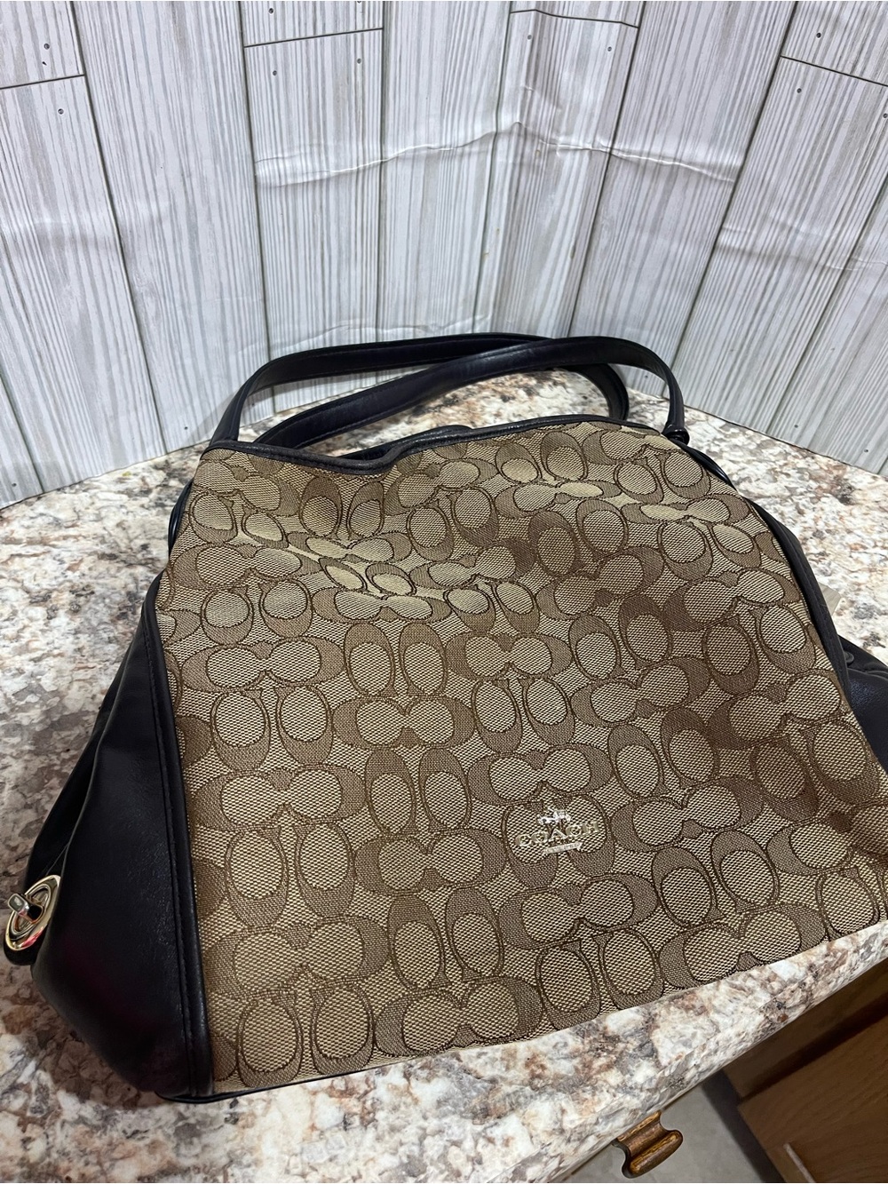 COACH Edie Shoulder Bag 31 in Signature Jacquard